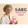 SARG Premium Double Layer Shower Cap for Women with Cool