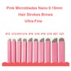 Pack of 50 Disposable Microblading Needles Nano 0.15 mm Pink