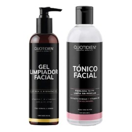 Kit Limpiador Facial + Tonico Facial - Acido Hialuronico Hidratante Skin Care - Toner Facial para Todo Tipo De Piel - Limpieza Profunda - Anti manchas