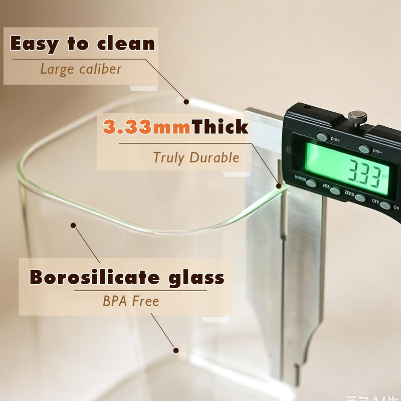 2 Pack 3.7 Qt Large（120oz）Glass Food Storage Containers with Lids,Square