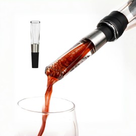 Premium Wine Aerator Pourer - Instant Aeration, Leak-Proof Design, Compact and Portable, Enhances Flavor and Aroma, Fits Most Standard Wine Bottles
