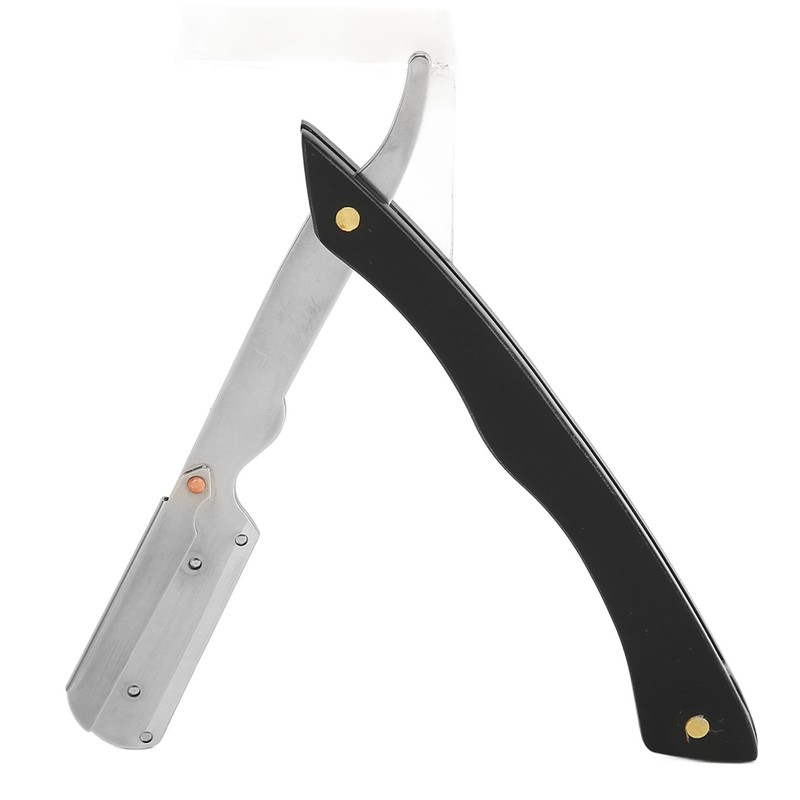 Foldable Beard Clipper Handle Reusable Stainless Steel Safety Manual Straight