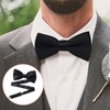 Men's Bow Tie for Wedding Party - Solid Color Adjustable