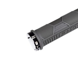 FIFTY-FIFTY Double Lock-On Mountain Bike Grips, Bicycle Handlebar Locking Grips, Non-Slip MTB Handle (Grey)