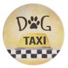 Ganz Dog Taxi Car Coaster, 3-inch Diameter, Dolomite