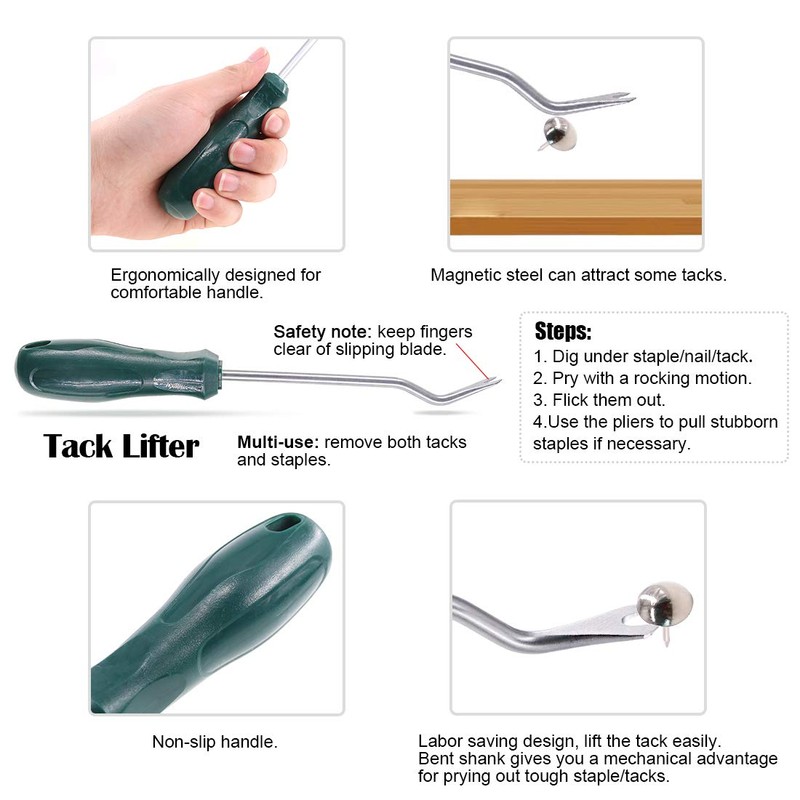 Hilitchi Tack Hammer Soft Mallet Upholstery Tools Staple Nails Decorative