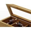 Woodquail Tea Box Caddy Storage Organiser Tidy, Made of Natural