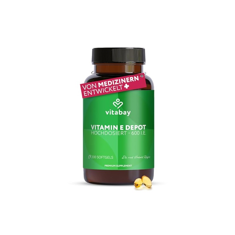 Vitamin E 600 DEPOT - D-Alpha Tocopherol High Dose -