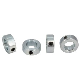 Zeberoxyz 4pcs 7/8" Bore Shaft Collars Sets-Screw Style Zinc Plated Solid Steel Lock Collars with 1-1/2"Outer Diameter and 9/16"Width for Drive shafts, The Automotive Industry etc.(7/8", Zinc Plated)