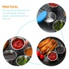 LIFKOME 6pcs Salad Dressing Container Small Condiment Cup with Lid