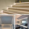 Besseto Plaster-in LED Channel 6 Pack 3.3FT/1 Meter Trim Edge
