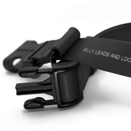 Jelly Pet Collar l Waterproof and Easy-to-Clean l Made in America l Stronger Than Leather (Small - 3/4" x 11"-16", Black)