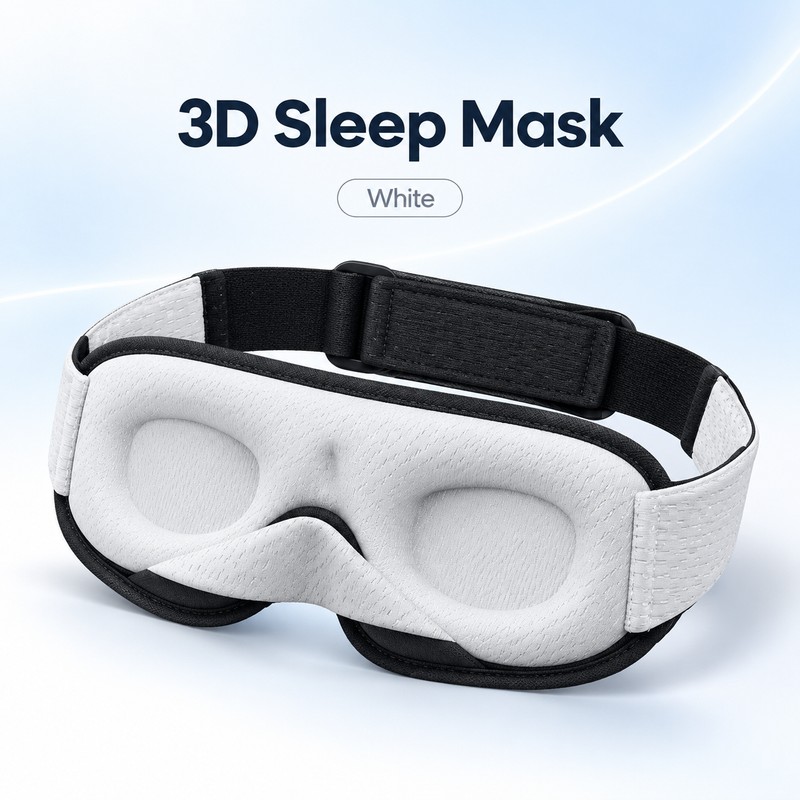 3D Eye Mask for Sleep – Padded Light-Blocking Design with