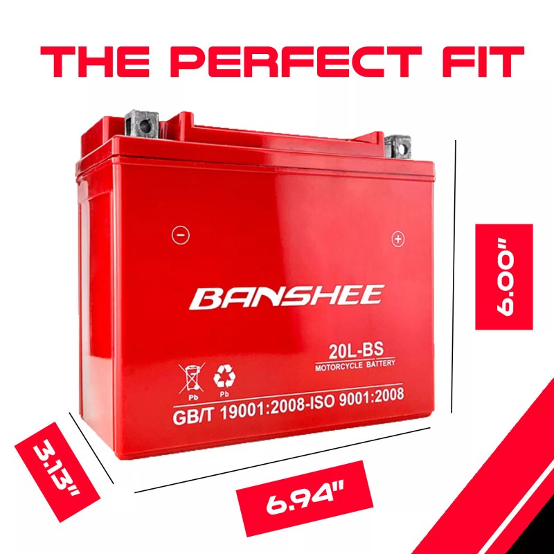 Banshee AGM YTX20L-BS Battery For Jet Ski Honda Aqua Trax