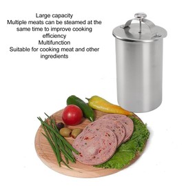 Meat Press Maker, Stainless Steel Ham Sandwich Meat Press Maker, Ham Press Maker Meat Maker with Thermometer Kitchen Cooking Tools