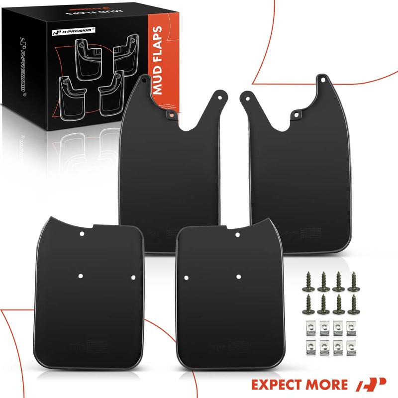 A-Premium Set of 4PCS Mud Flaps Splash Guards Mudflaps Mudguards