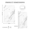 Nadoabtm Decorative Light Switch Cover Modern White Gray Marble 1