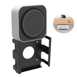 Metal Under Desk Mount Stand for Mini M4/M4 Pro 2024, Space Saving Storage Bracket, Housing Protector Holder with Screws for VESA Connection Bracket for Mini M4/M4 Pro Wall Mount