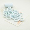 200 Pcs Solid Color Cotton Hair Ties Toddler Girls' Elastics