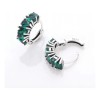 Pendientes De Aro Aretes S925 De Plata Con Circonitas Azule
