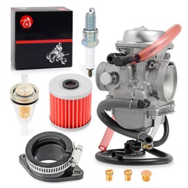 Carburetor Carb and Intake Manifold Boot For Kawasaki Bayou 300 KLF300 C B 2x4 4x4 1996-2005