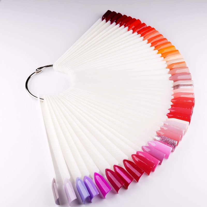 JND Professional 50pcs Nail Colour Display Swatch Sticks, Pop Sticks,