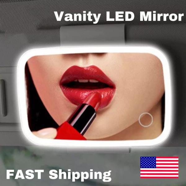 Unbranded Car Sun Visor Mirror Clip on Vanity Mirror Makeup