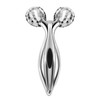 Wiccan 3D Beauty Facial Roller, Silver, Y-Shaped Beauty Roller, Massage