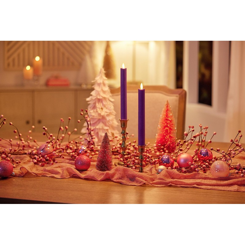 Luminara - Flameless Battery Operated Taper Candle - Purple -