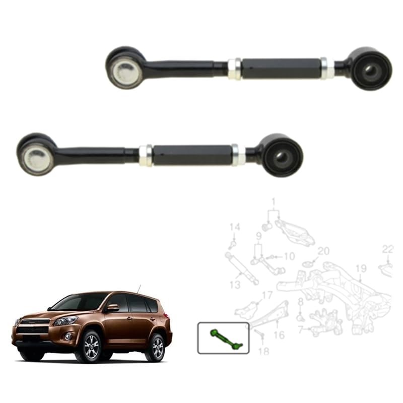 Tiny Force Rear Adjustable Control Lateral Arm Set Pair LH