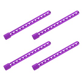 MECCANIXITY 4Pcs RC Car Body Post Mounts Aluminum Alloy Car Shell Column for Crawler Cars 94102 94122 94103 94123 1/10 Scale RC Crawler Car Truck Models (Purple)