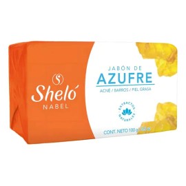 Jabón Azufre Sheló Nabel 100g Anti-imperfecciones Cutis Graso Cuerpo