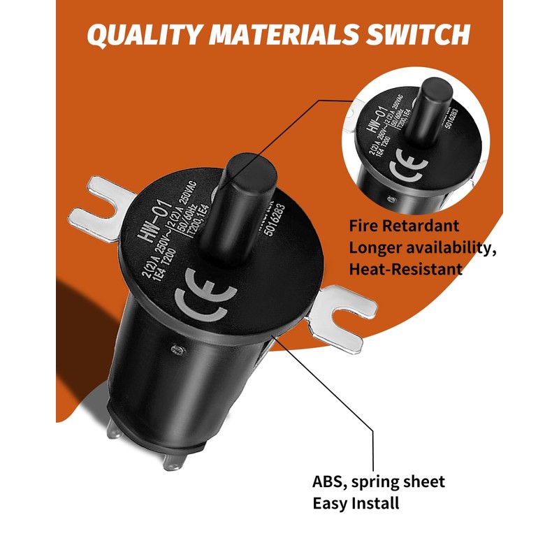 3 PCS Hopper Lid/Door Switch Kit Replacement for Masterbuilt Part