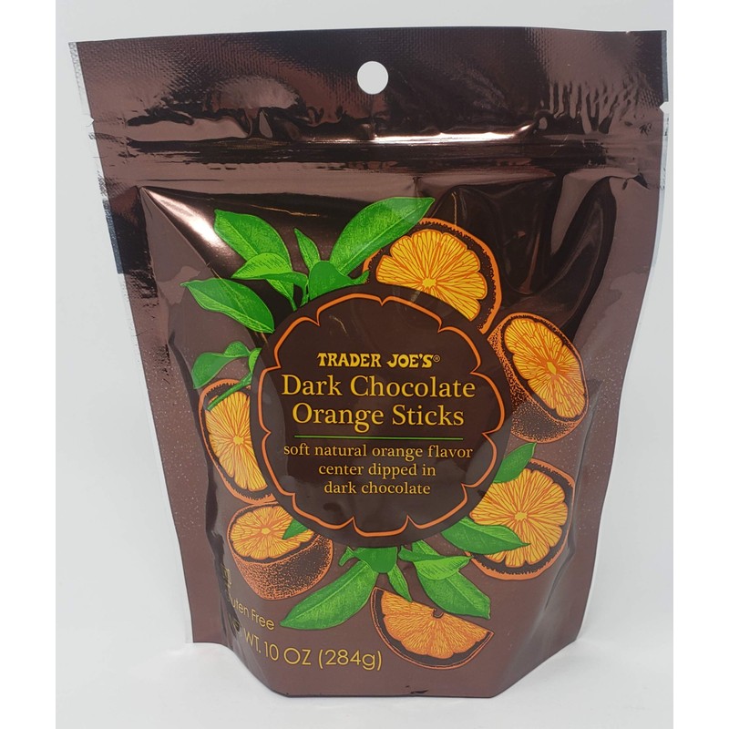 Trader Joe's Dark Chocolate Orange Sticks 10 oz (Pack of