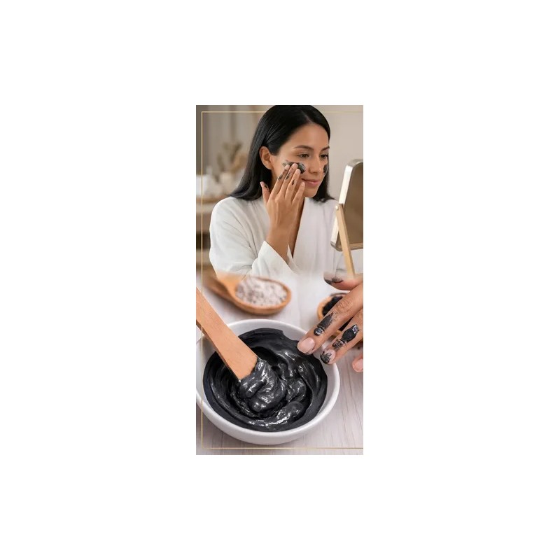 Arcilla Negra Facial 100% Natural 1kg Para Piel Grasa Y