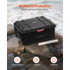 Heavy Duty Weatherproof Hard Tool Case with Pre-Cut Foam Retractable