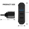 4Ports USB 3.0 Hub [90°/180° Degree Rotatable], USB Splitter Extender