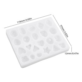 3D Epoxy Resin Mold, Irregular Crystal Dropper Earrings, Earrings, Pendants, Keychains, Mirror Silicone Mold DIY Crafts and Accessories（Water Droplet