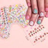30 Sheets Easter Bunny Nail Art Stickers 3D Self-Adhesive Cute