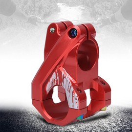 31.8 Stem 28.6 Stem 50mm Bike Stem Mountain Bike Stem Short Handlebar Stem for Most Bicycle, Road Bike, MTB(red)