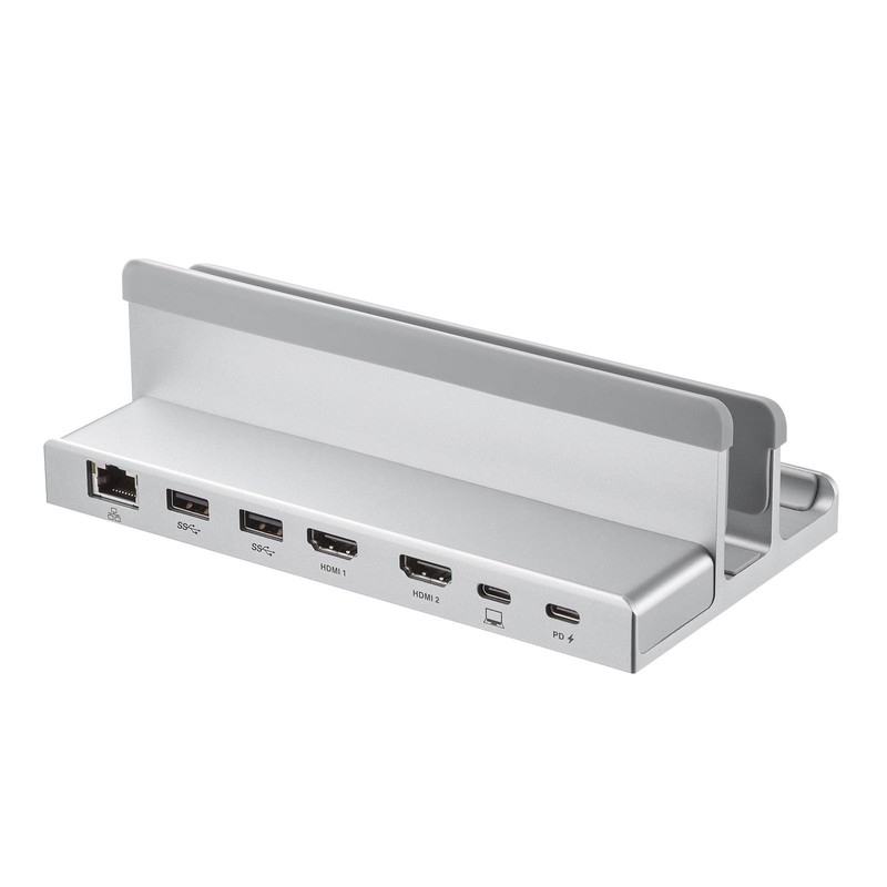 Sanwa Supply USB-C VDK18 USB Type-C Docking Station (Integrated Stand)