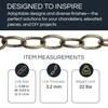 RCH Hardware CH-S56-11S-CO Steel Chandelier Chain 9 Gauge, Copper (1