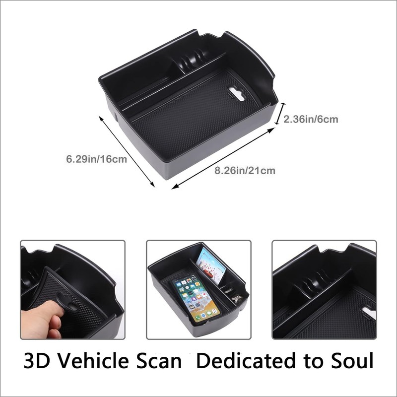 Generic Gah Center Console Organizer Compatible with Soul Container Soul