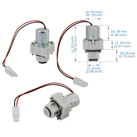 Lychee Light Solenoid Assembly Electric Water Valve and Diaphragm Compatible with TOTO Automatic Infrared Urinal Sensor Flush Valve Solenoid Unit Sensor Repair Accessories, White Plug