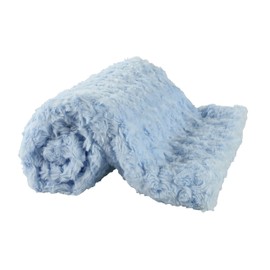 berry bebe Large Baby Blanket, Blue Baby Blankets, Plush Swirl Design, Perfect for Baby boy … (Blue)
