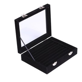 SPIEA Velvet-Style Ring Box, Jewelry Case, Ring Display Box, Accessory Storage Case