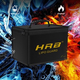 HRB Lipo Bag Large Fireproof Lipo Battery Bag Lipo Safe Bag Lipo Battery Storage Guard Safe Pouch for Charge and Storage