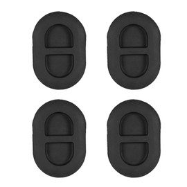 Domary 4Pcs Tapón de Drenaje del Piso Negro Pan Panel Trasero del Piso Tapón del Cuerpo Pequeño tapón de Goma para Jeep Wrangler JK JL