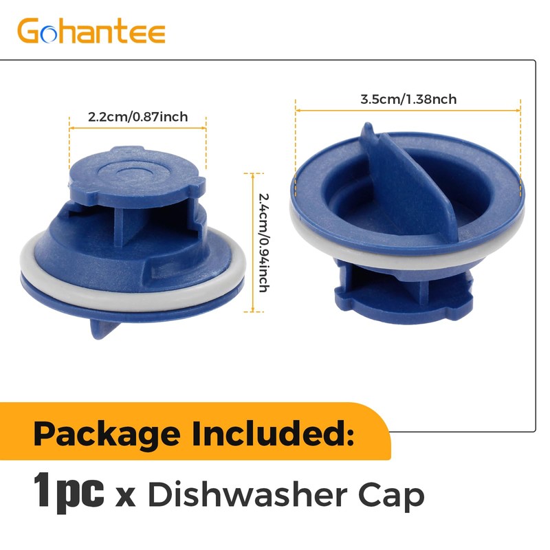 WPW10077881 Dishwasher Rinse Aid Cap Replacement for Whirlpool and KitchenAid