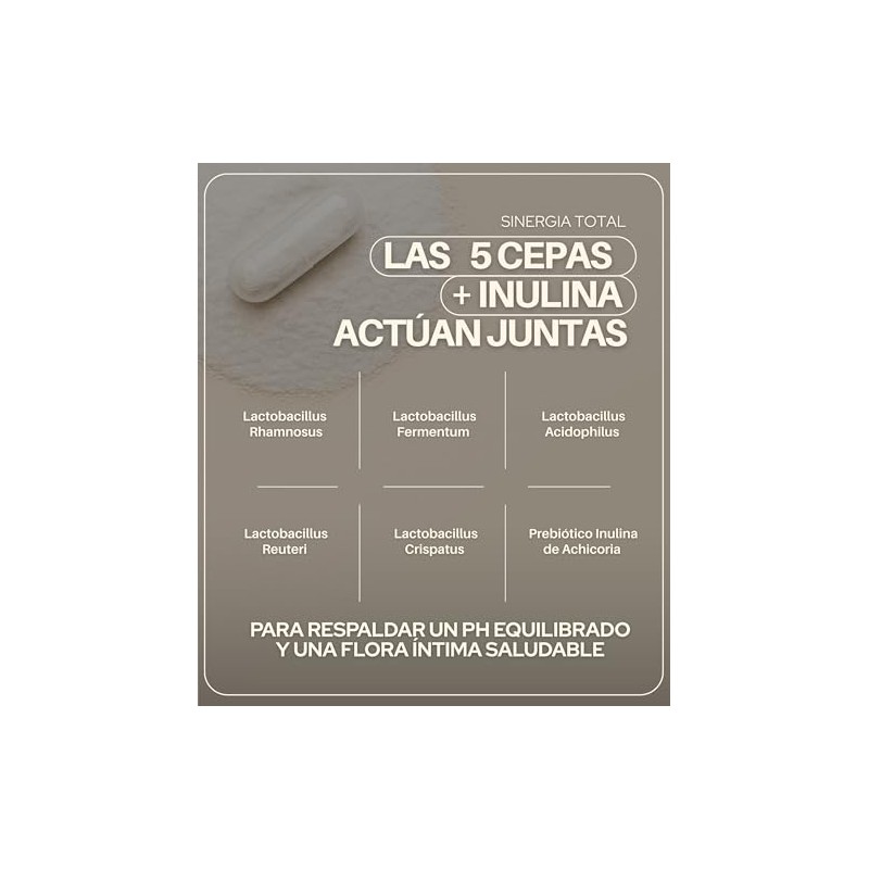 Intimate Balance Vaginal Probiotics Probioticos Vaginales Mezcla Cepas Lactobacillus Inulina